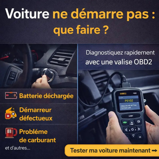 Voiture ne démarre pas : que faire ? (Guide simple 2026)