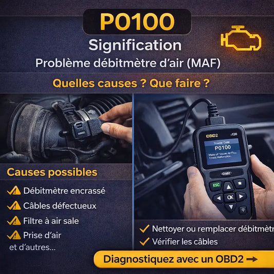 Code P0100 : signification, causes et solutions