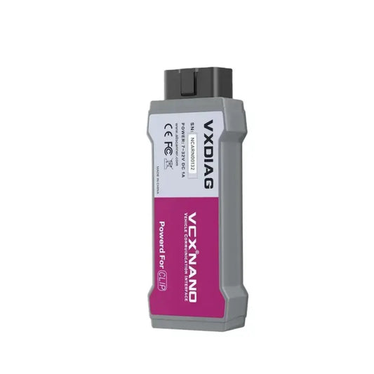 Valise diagnostic Renault VXDIAG VCX Nano OBD2 CAN Clip pour diagnostic et programmation ECU Renault et Dacia
